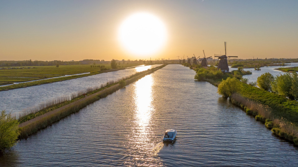 Varen water kinderdijk